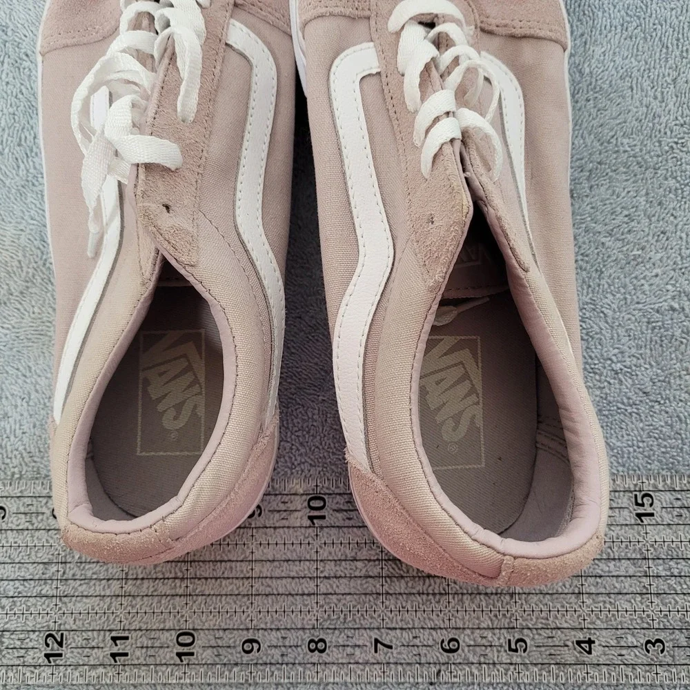 Vans Ward Low Top Sneakers Dusty Pink Rose Suede Canvas Womens 11 500714